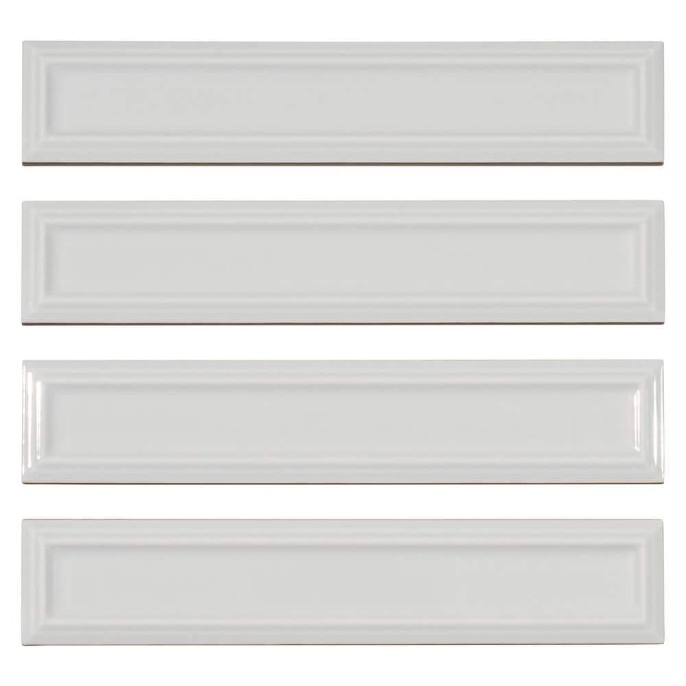 Concerto-Posmer Truva 2 in. x 10 in. Glossy Ceramic Subway Wall Tile (8.23 