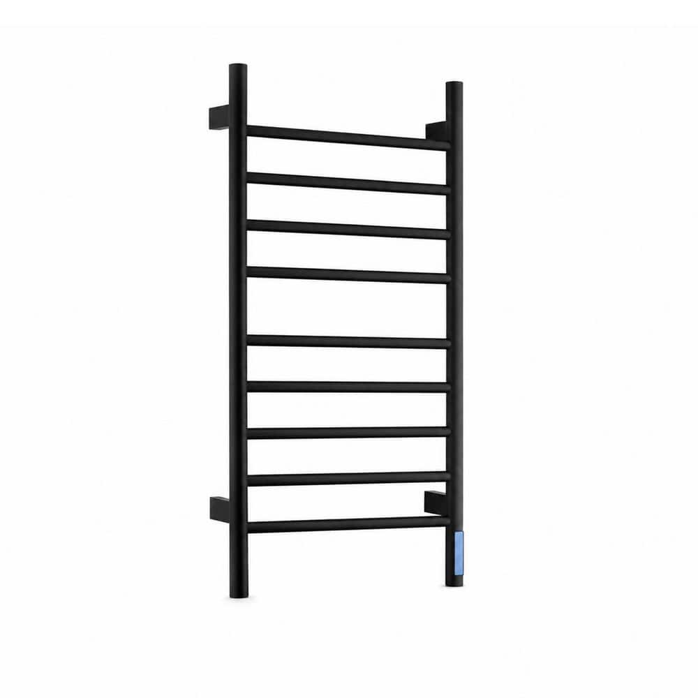 9-Bar Stainless Steel Electric Towel Warmer with Adjustable Heat, LED Display & Timer in Black price history on PriceWatchPro