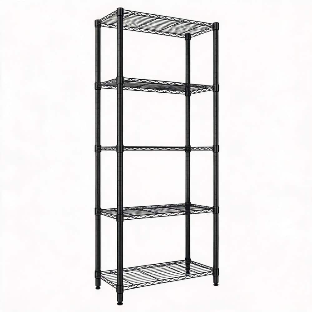 5-Tier Adjustable Carbon Steel Wire Shelving Unit, 1,000 lb. Capacity, Tool-Free Assembly price history on PriceWatchPro