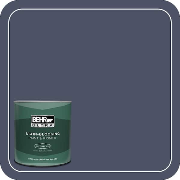 BEHR ULTRA 1 qt. #610F-7 Mystical Shade Extra Durable Semi-Gloss Enamel Interior Paint & Primer