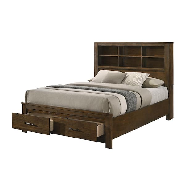 Acme Furniture Merrilee II Brown Wood Frame King Panel Bed