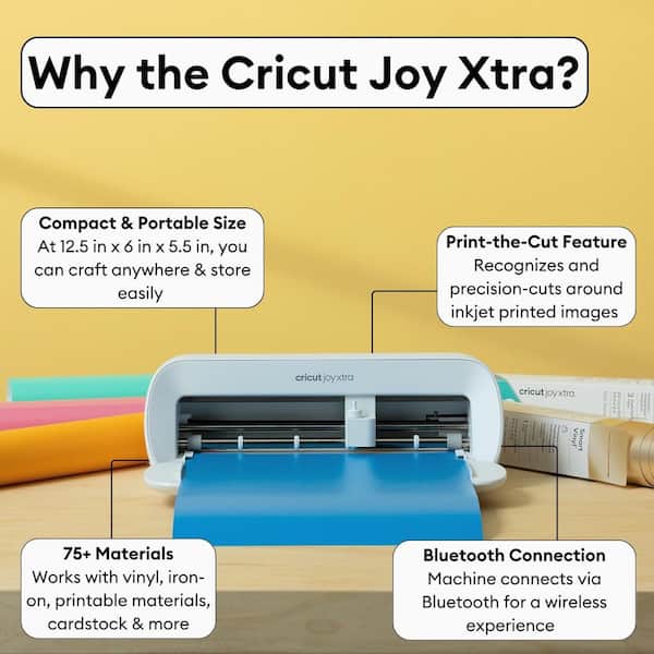 Cricut Joy Xtra Die Cutting Machine Bundle with Sticker Making