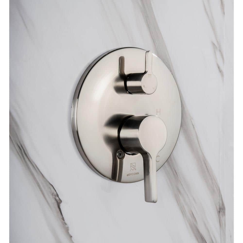 Nickel Multi-Head Wall Mounted Rain Shower System