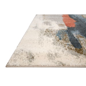 Spirit Stone/Multi 2 ft. 7 in. x 4 ft. Abstract Contemporary Area Rug