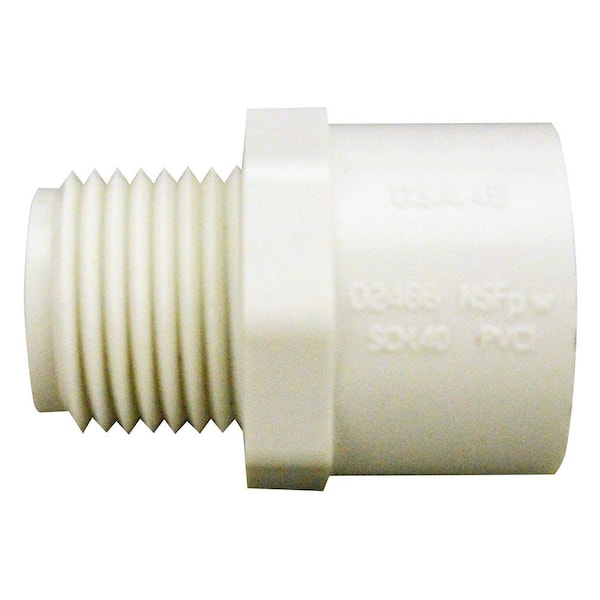 LASCO 1/2 in. Schedule 40 PVC Male Adapter (100-Pack)