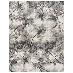 Quattro Scalia Gray 8 ft. x 10 ft. Abstract Indoor Area Rug