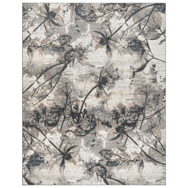 Gertmenian & Sons Quattro Scalia Gray 8 ft. x 10 ft. Abstract Indoor Area Rug