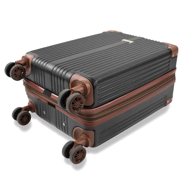 PUICHE Tresor 2-Piece Black Carry-On Weekender Expandable Spinner