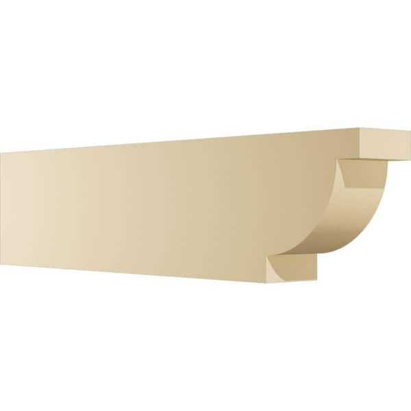 Ekena Millwork 5 in. W x 10 in. H x 42 in. L Standard Alpine Signature Urethane Outlooker, Primed Tan