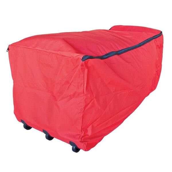 Northlight Red Expandable Rolling Christmas Tree Bag for Trees 9 ft. to 12 ft.