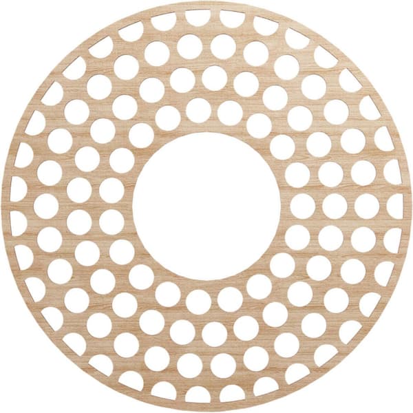 Ekena Millwork 0.25 in. x 34 in. x 34 in. Wood (Alder) Medallion Moulding