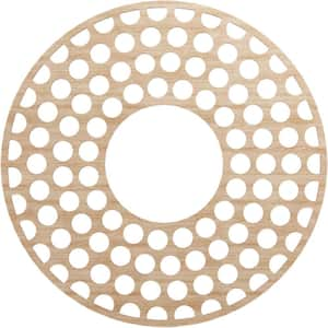 0.375 in. x 34 in. x 34 Wood Medallion Moulding