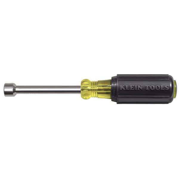 Klein Tools 3/8 in. Magnetic Tip Nut Driver with 3 in. Hollow Shaft- Cushion Grip Handle