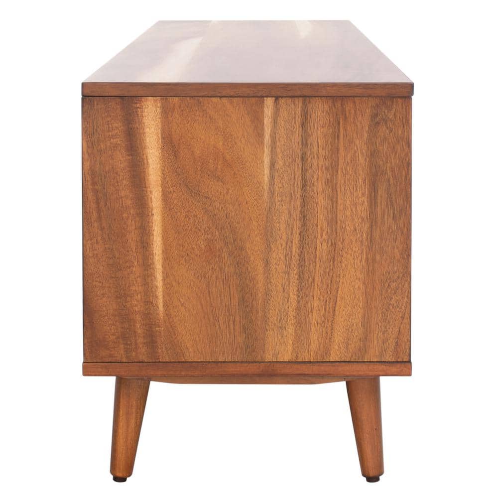 Cricket Retro Chic Open Shelf Mahogany Media Stand - Natural Acacia