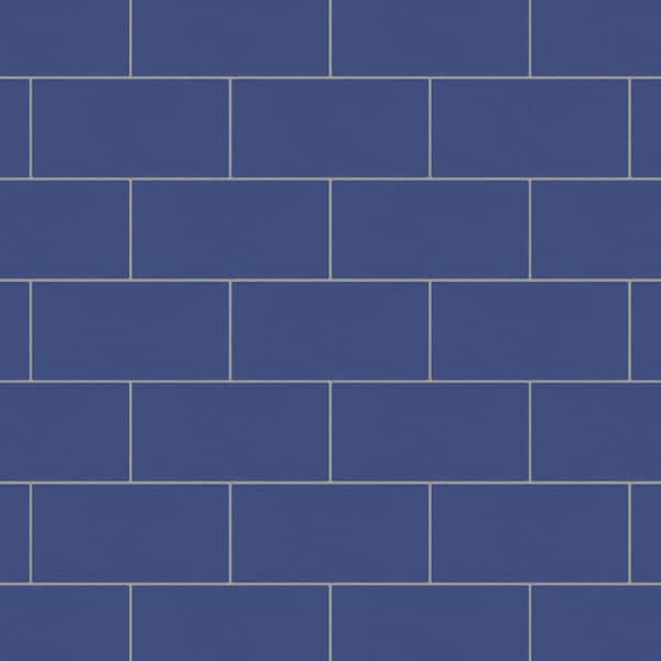 Merola Tile Piscina Brick Cobalt Matte 4-3/4 in. x 9-5/8 in. Porcelain Floor and Wall Tile (11.22 sq. ft./Case)