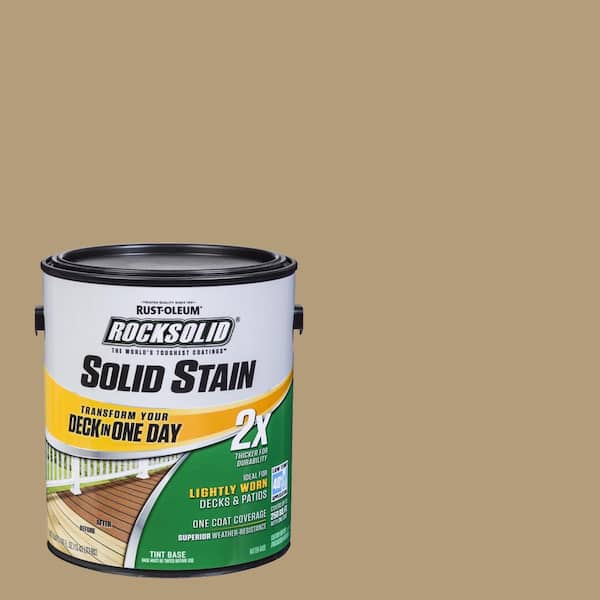 Rust-Oleum RockSolid 1 gal. Dune Exterior 2X Solid Stain