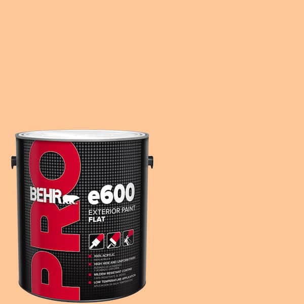 1 gal. #P230-4 Citrus Punch Flat Exterior Paint
