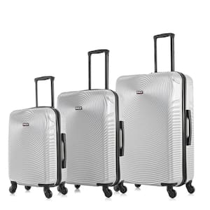 Inception Lightweight Hardside Spinner Silver 3-Piece Luggage set 20 in. x 24 in. x 28 in.