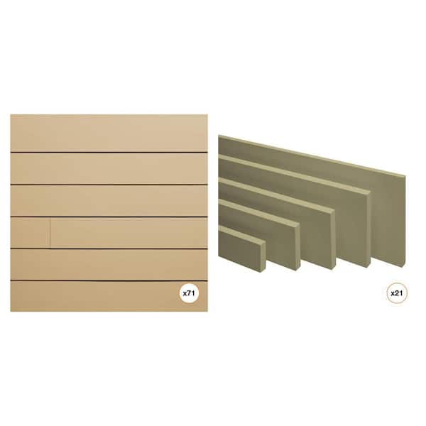 Hardie Plank HZ10 8.25in. Lap Siding (71-Count) and Trim HZ10 1in. Trim Board (21-Count) Combo