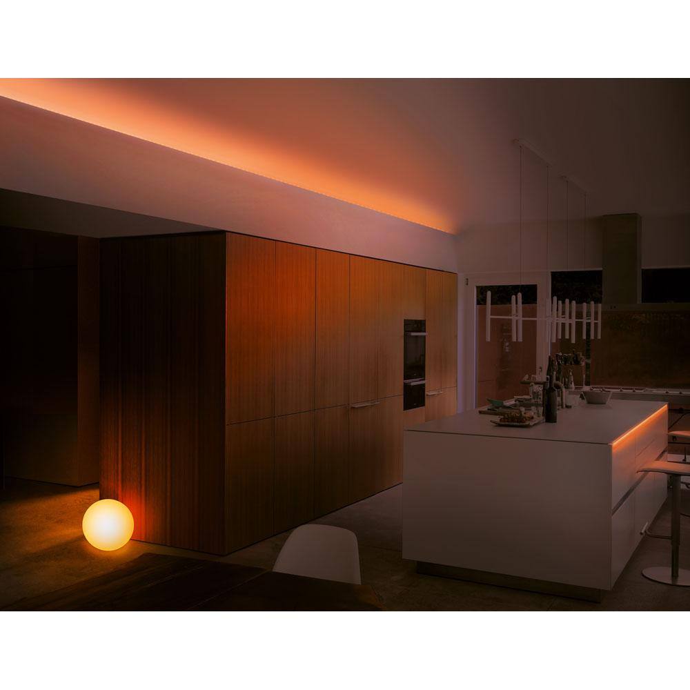 White Portable Smart LED Lamp with Adjustable Brightness