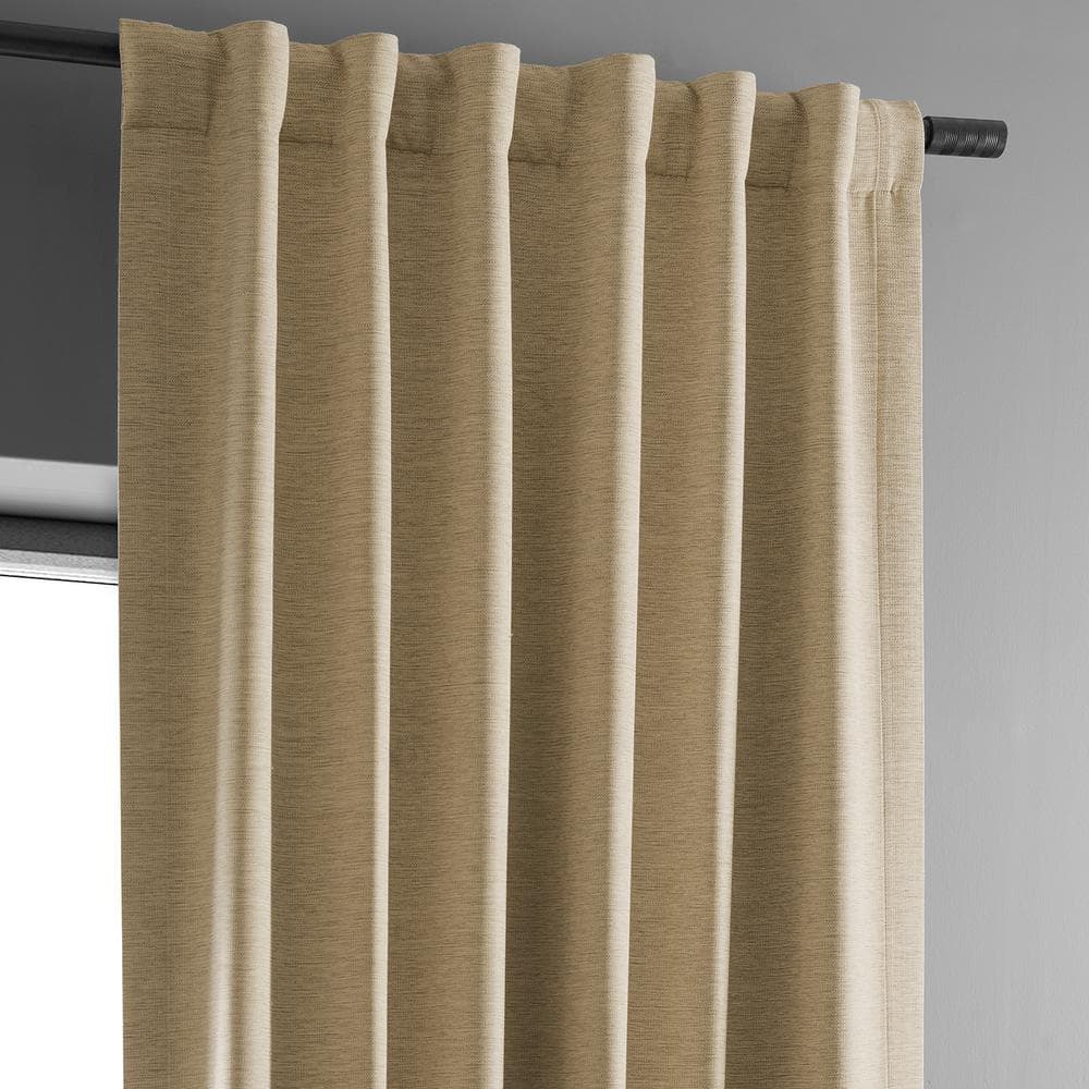 Ginger Polyester Blackout Puddle Length Drape Panel