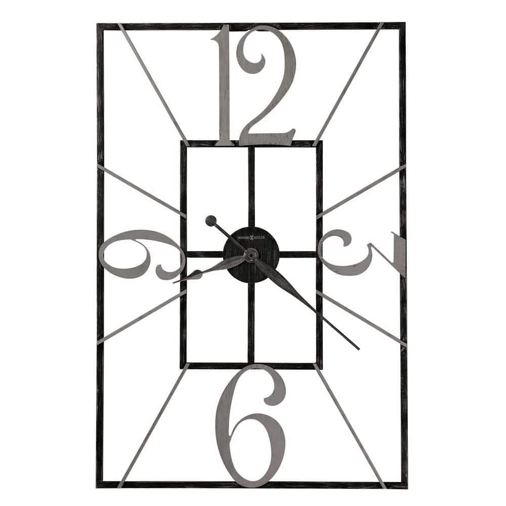 Howard Miller Antoine Black Wall Clock 625712 The Home Depot