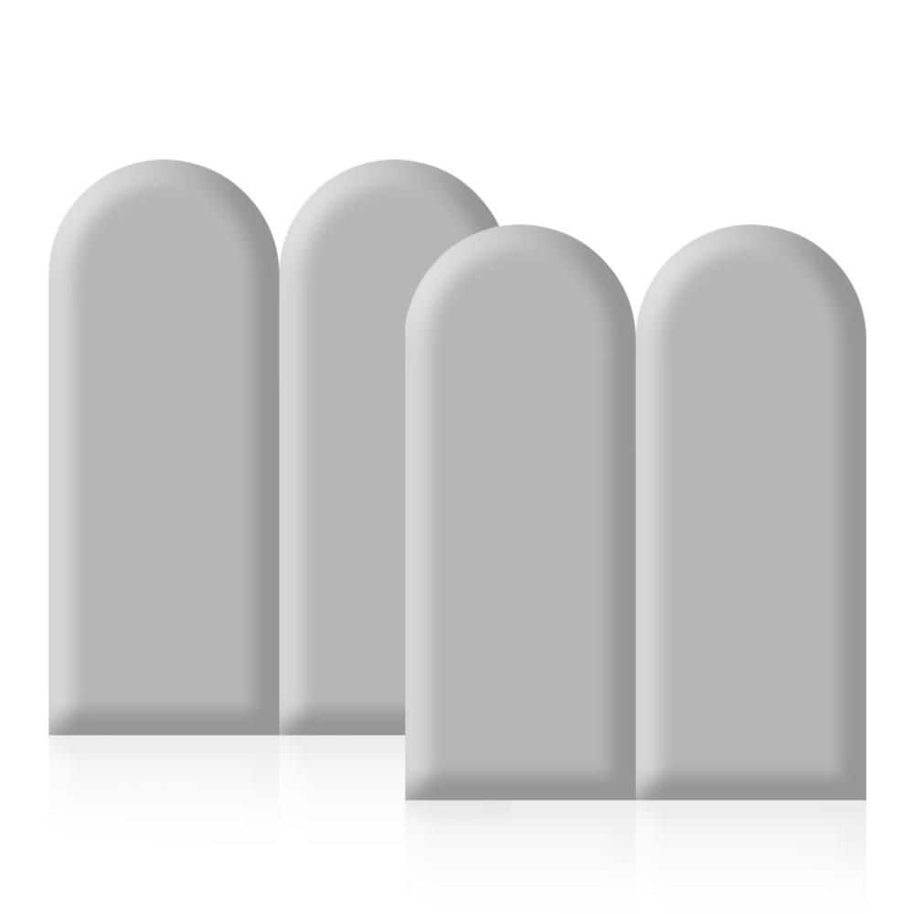 7.9 in. x 15.8 in. Round Head Self-Adhesive Padding Wall Panel For Bedroom, Living Room, Gray, 4 Pack price history on PriceWatchPro