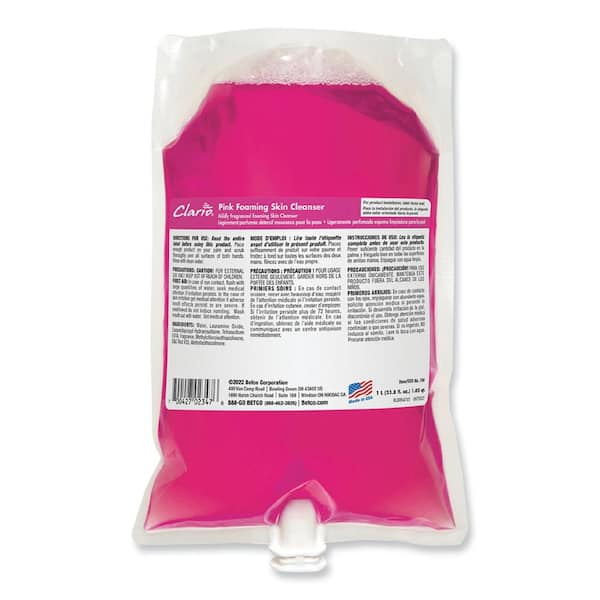 Betco 1 L Fresh Scent Pink Foaming Skin Cleanser, Refill Bag (6-Pack)