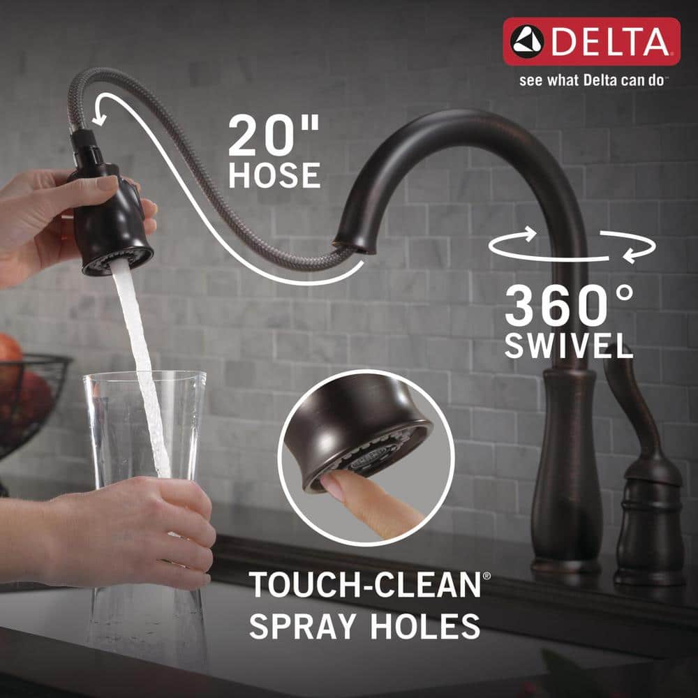 Venetian Bronze Pull-Down Kitchen Faucet with Spray