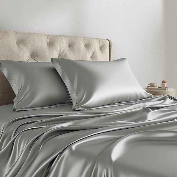 Satin 6-Piece Polyester Wrinkle-Free Luxurious Sheet Set