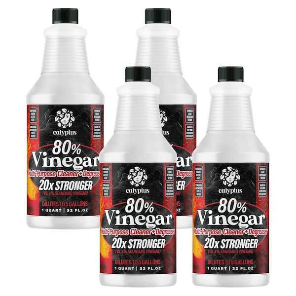Calyptus 32 oz. 80% Vinegar All-Purpose Cleaner 20X Concentrate (4-Pack)