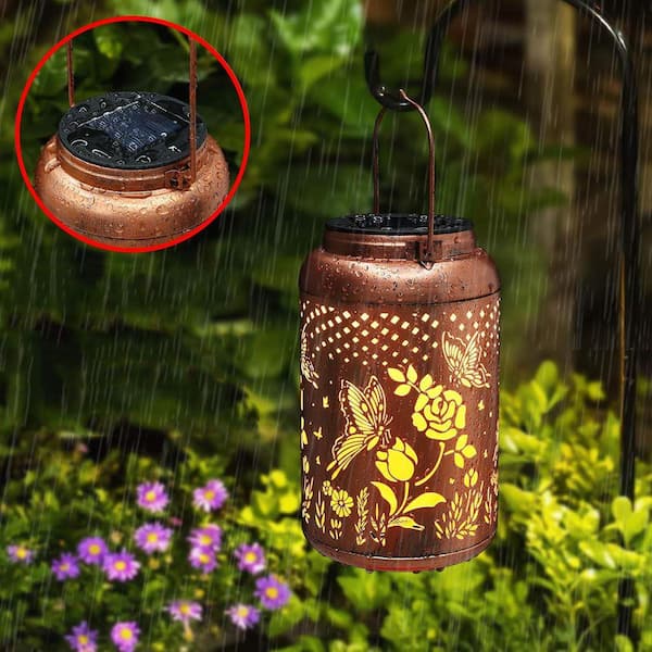 2-Pack Solar Lanterns L0D6BH1LL3 - The Home Depot