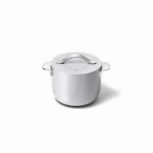 Cookware+ Petite 2 qt. Gray Ceramic Nonstick Soup Pot with Lid