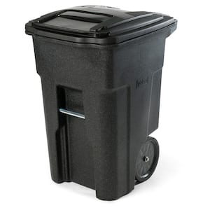 48 Gal. Blackstone Trash Can with Quiet Wheels and Attached Lid