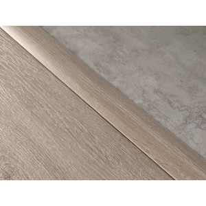 Flooring Grey Oak 5 mm T x 1.65 in. W x 46 in. L T-Molding Transition Strip