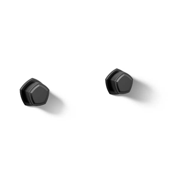 KOHLER Occasion Wall-Mount Bathroom Sink Faucet Knob Handle Trim, Matte Black