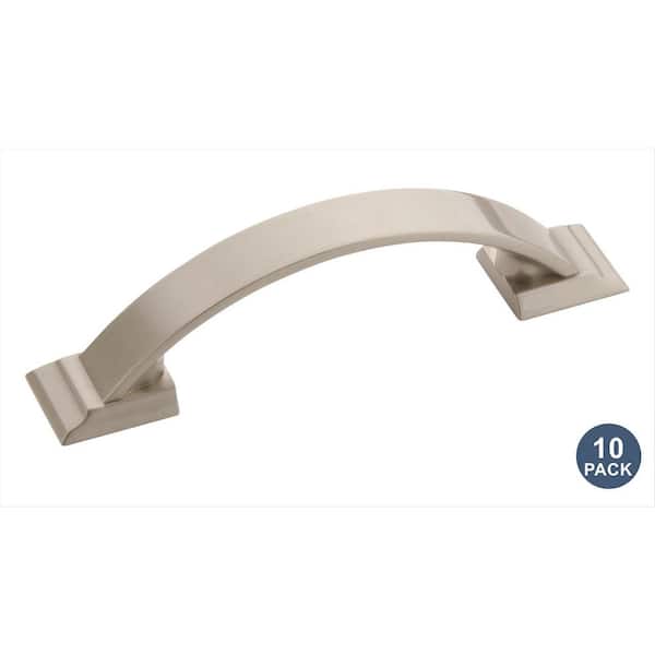 Candler 3 in. (76mm) Classic Satin Nickel Arch Cabinet Pull (10-Pack)