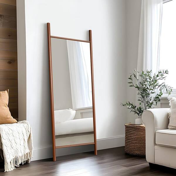 Lirago 24 in. W x 63 in. H Ladder-Style Solid Wood Framed Mirror
