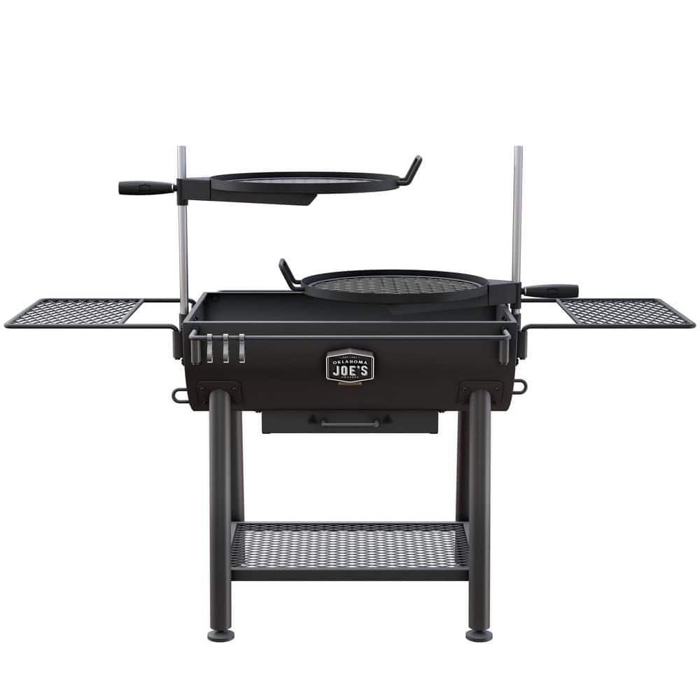 OKLAHOMA JOE'S Firecraft Series Modular Open Fire Barrel Charcoal Grill with 480 sq. in. Cooking Area in Black