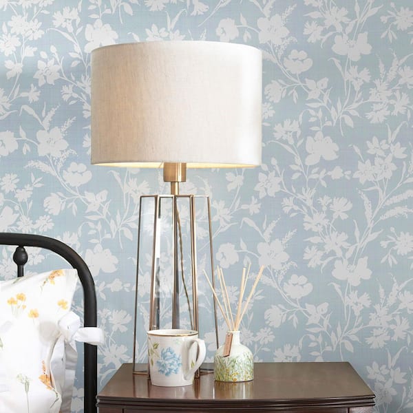 Laura Ashley Rye Pale Seaspray Wallpaper