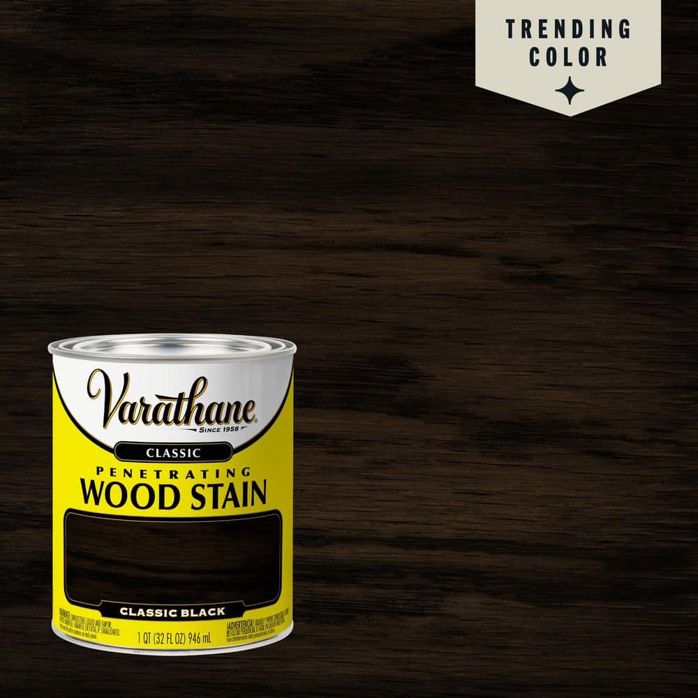 Varathane 1 qt. Black Classic Interior Wood Stain 349558 - The