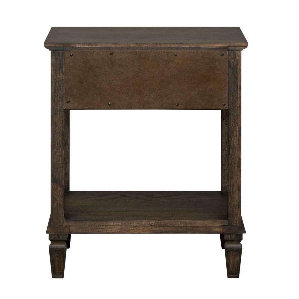 Victoria 24 in. Reclaimed Grey Rectangle Wood End Table - thumbnail 6
