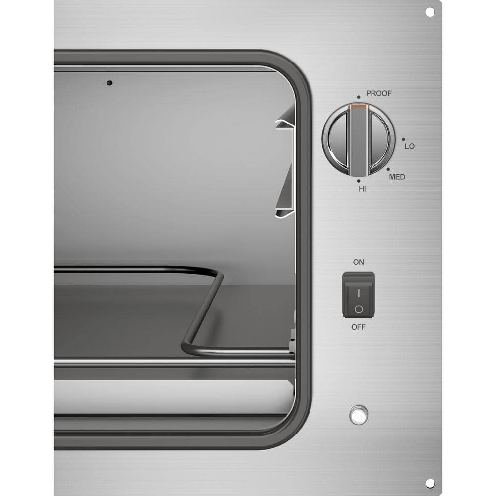 Matte White 30'' Electric Warming Drawer with Brass Handle