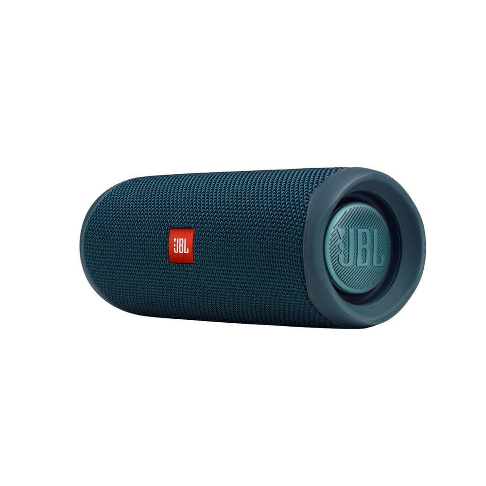 efterskrift Shinkan assimilation JBL Blue Flip5 Portable Waterproof Speaker JBLFLIP5BLUAM - The Home Depot