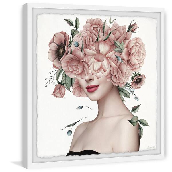 woman face roblox | Framed Art Print