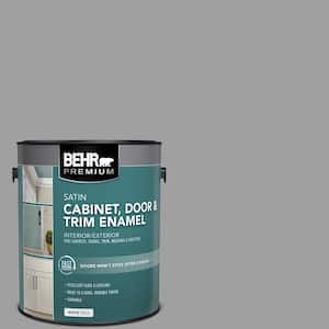 1 gal. #PPU26-06 Elemental Gray Satin Enamel Interior/Exterior Cabinet, Door & Trim Paint