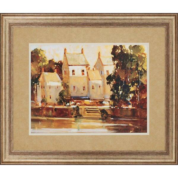 Unbranded 38 in. x 45 in. "Steps to the Manor" by Ted Goerschner Framed Printed Wall Art