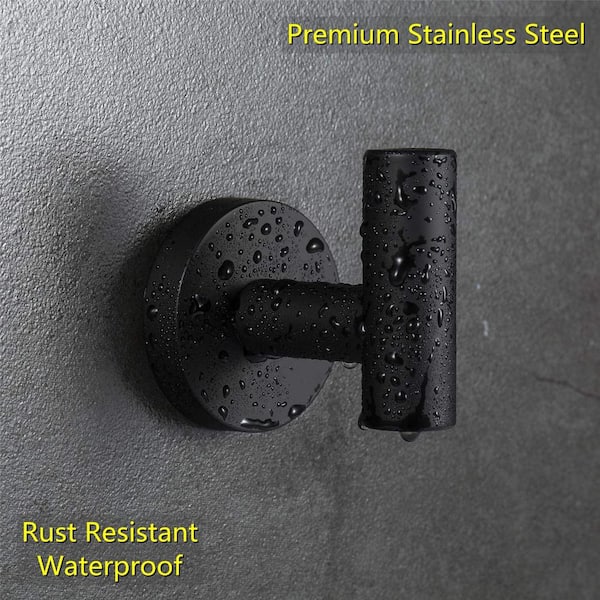 Cheap Matte Black Towel Hooks 304 Stainless Steel Clothes Wall