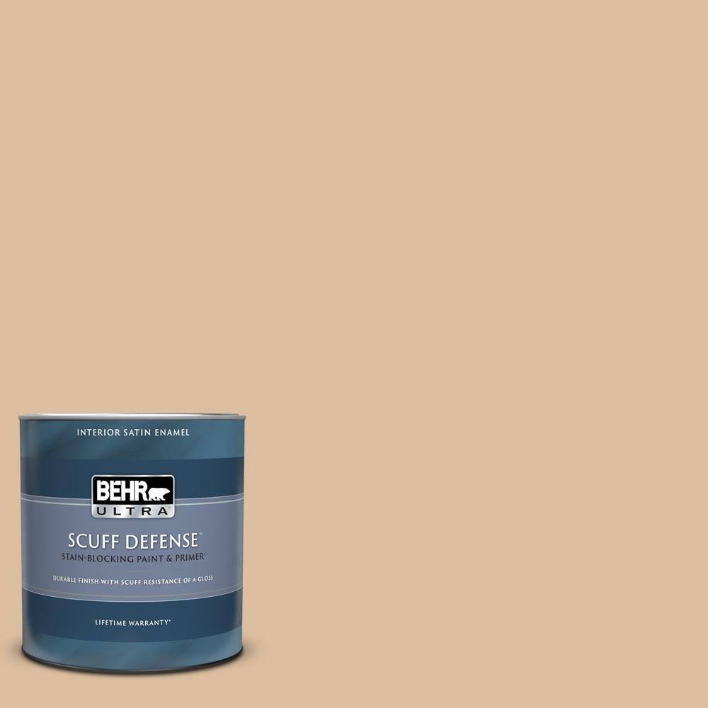 BEHR ULTRA 1 qt. PPU414 Renoir Bisque Extra Durable Satin Enamel