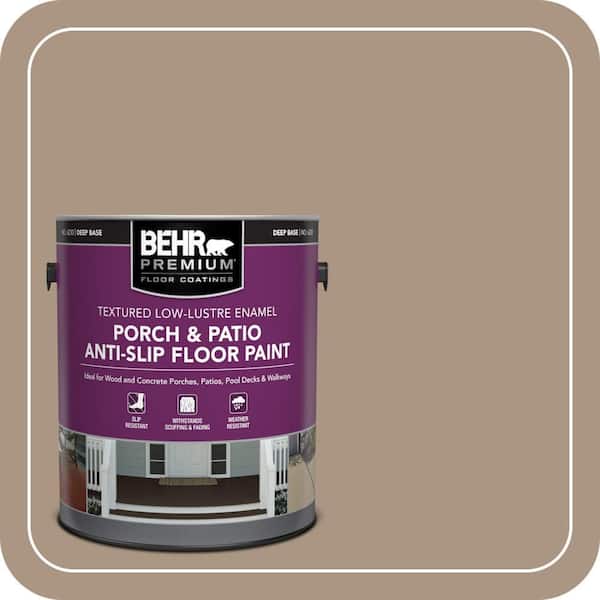 1 gal. #MS-24 River Stone Textured Low-Lustre Enamel Interior/Exterior Porch and Patio Anti-Slip Floor Paint